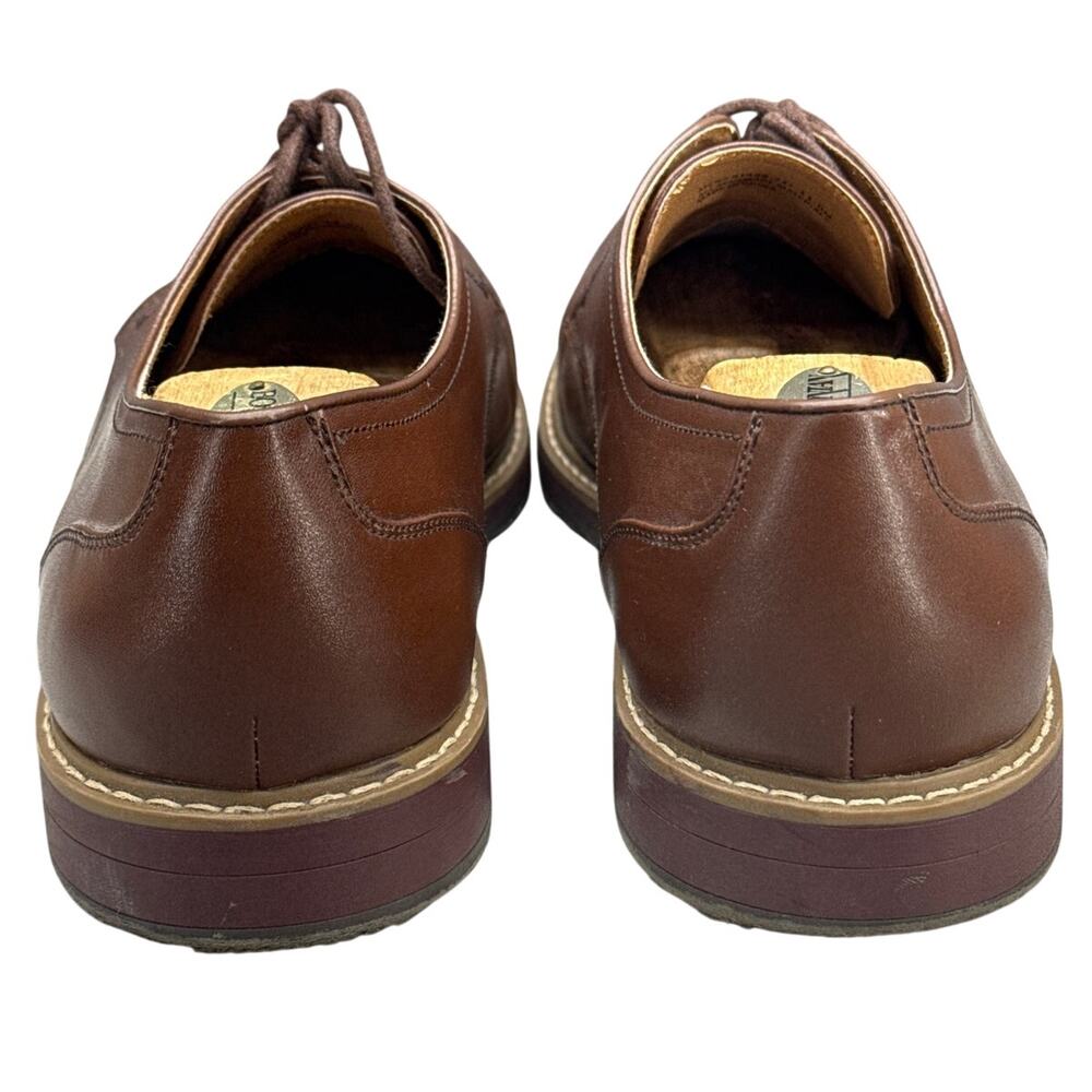 Nunn Bush Brown Faux Leather Classic Lace Up Oxford Dress Shoes Men 11.5 - Picture 3 of 10